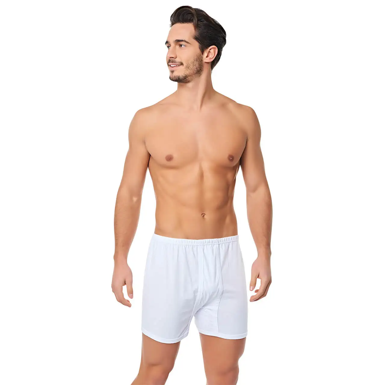 Passion Underwear Luxry 100 Cotton Men 'S Briefs White Panties Long Boxer Package Made in Turkey 6 PCS