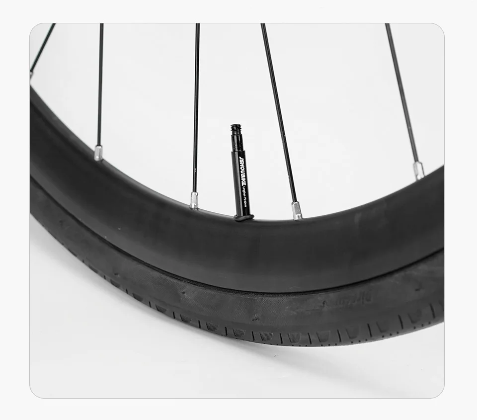 JSHOU BIKE Französische Ventilverlängerungskappen Kernadapter ROT und SCHWARZ Legierungsschaft 40 60 80 100 120 mm mit Legierungskappe und Werkzeug – Detail 4