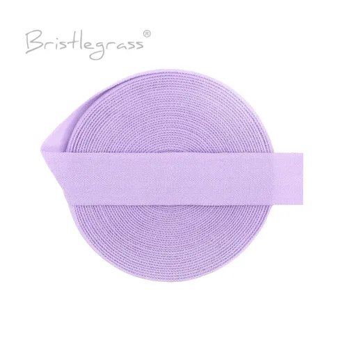 BRISTLEGRASS 2 5 10 yardas 5/8 ""15mm sólido mate no brillante FOE plegable sobre elásticos banda de LICRA lazo para el cabello diadema vestido costura Trim