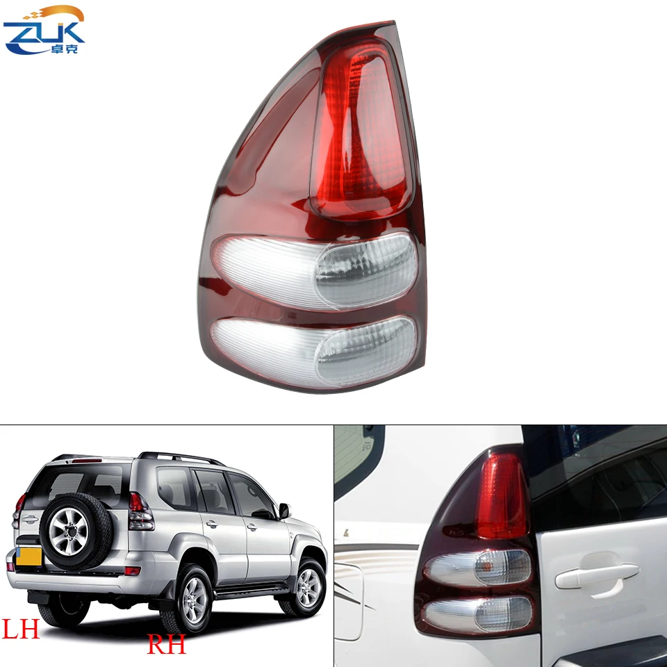 ZUK Tail Light Tail Lamp Stop Light Brake Lamp For Toyota LAND CRUISER PRADO 2002-2009 120 Series Rear Bumper Tailllight