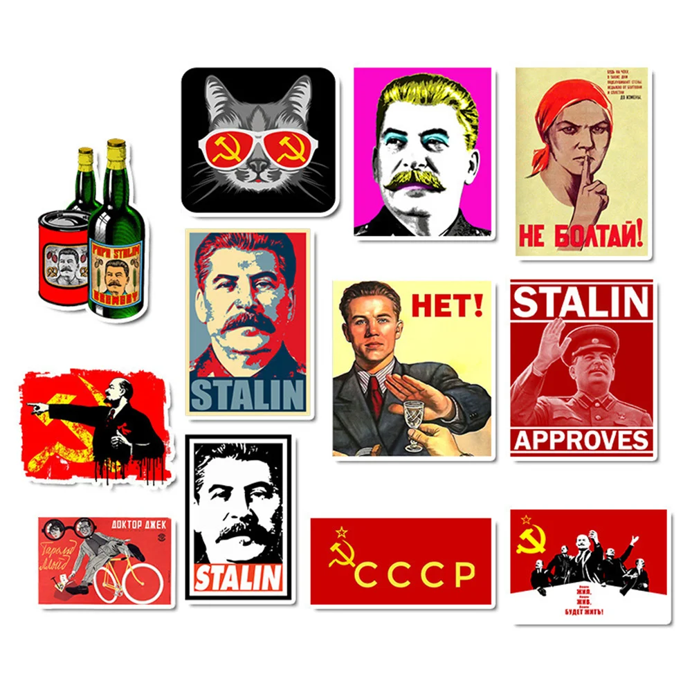 10/30/50PCS Stalin Soviet Graffiti Stickers Luggage Skateboard Classic Toys Laptop History Series cccp Stickers Wholesale