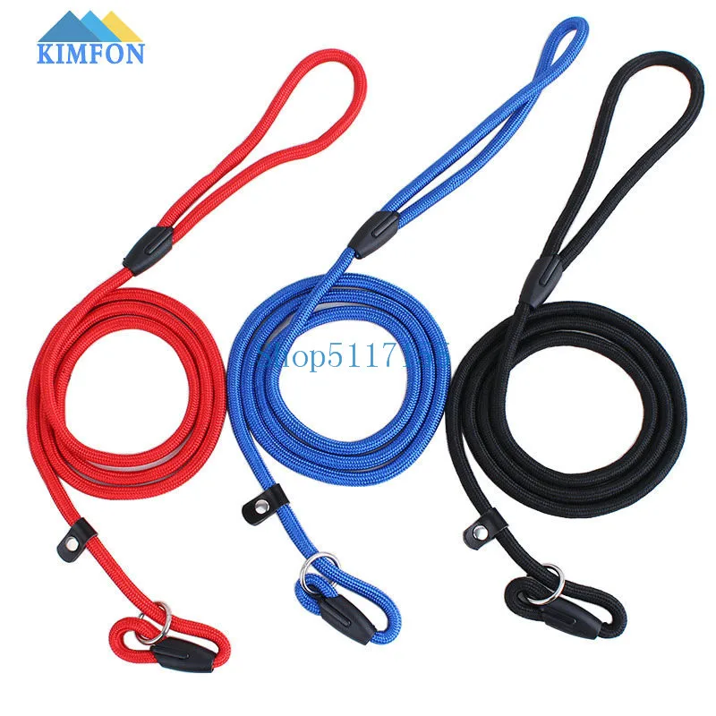 

Free DHL Fedex 200pcs/lot Pet Dog Nylon Rope Training Leash Slip Lead Strap Adjustable Traction Collar