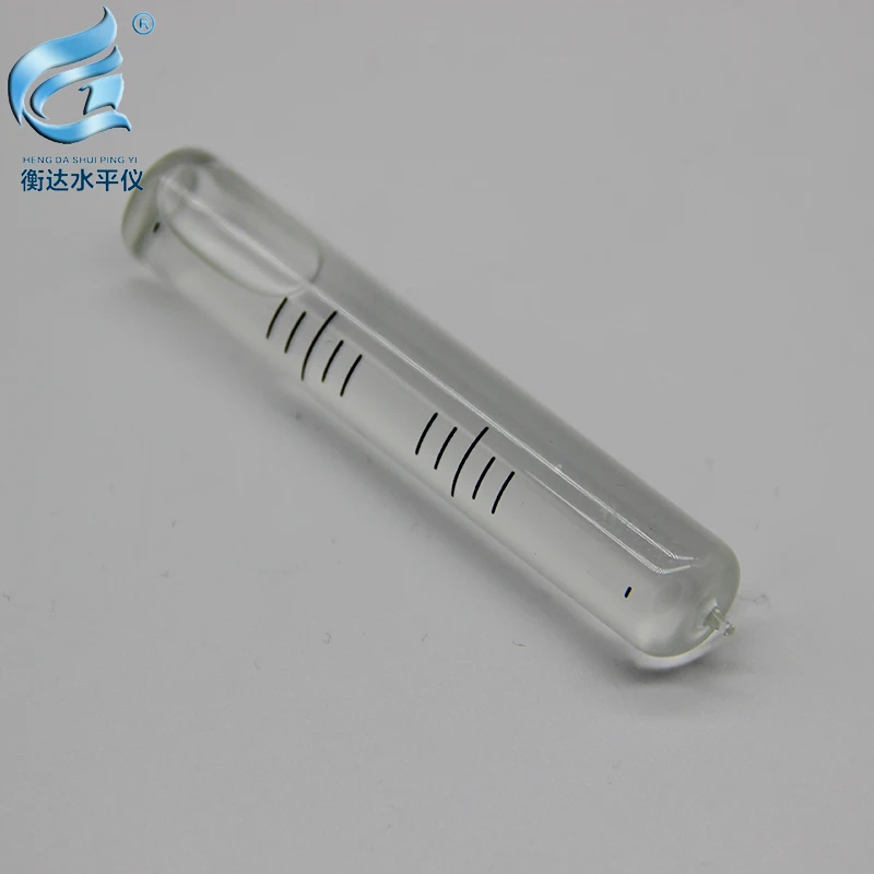 Nivel de alta precisión todo el vidrio 60 "/2mm nivel de burbuja horizontal mini nivel de burbuja tamaño 10*58mm