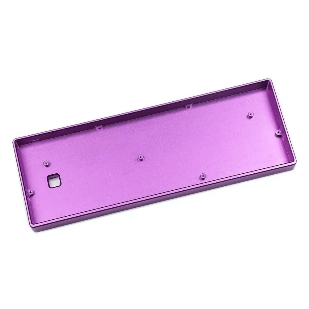 Imagem -04 - Perfil Alto Anodizou a Placa de Alumínio do Case do Cnc para o Mini Teclado Mecânico Gh60 Gh60 o