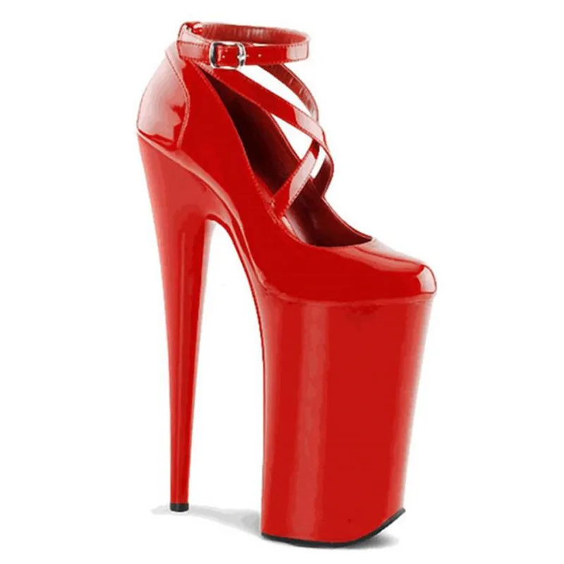 Zapatos de alta calidad para mujer, calzado de boda, sexy, para discoteca, 20cm, stiletto, plataforma impermeable, 10CM, talla grande 3-16