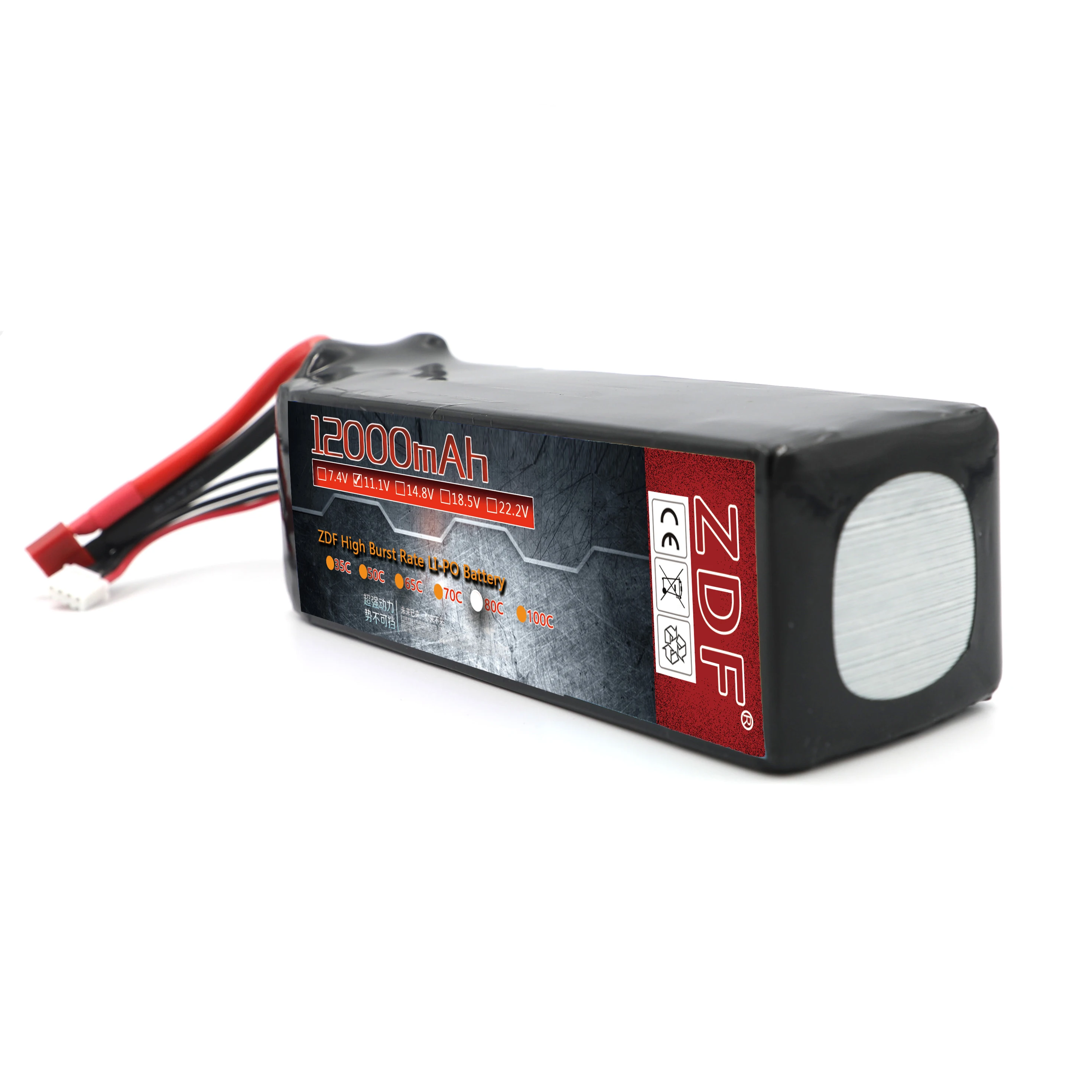 ZDF bateria lipo 3S 12000mAh 11.1V akumulator 80C bateria do TRAXXAS X-MAXX 77086-4 SPARTAN DCB-M41