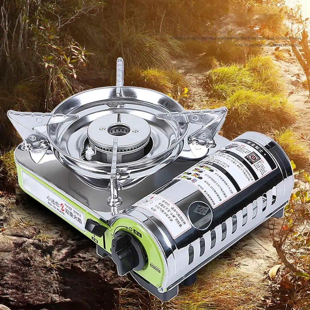 Portable Gas Stove Butanes Stove MS-8000 Portable Butanes Burner Camping Gear Windproof Cassette Cook Furnace Camping Acces