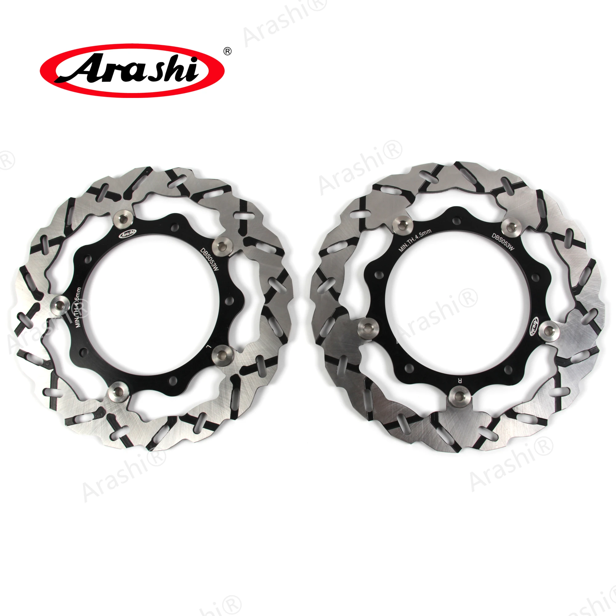 Arashi Tmax 500 CNC Full Floating Front Rear Brake Disc Rotors For YAMAHA XP T-MAX 500 2004 2005 2006 2007 TMAX500 2004-2007