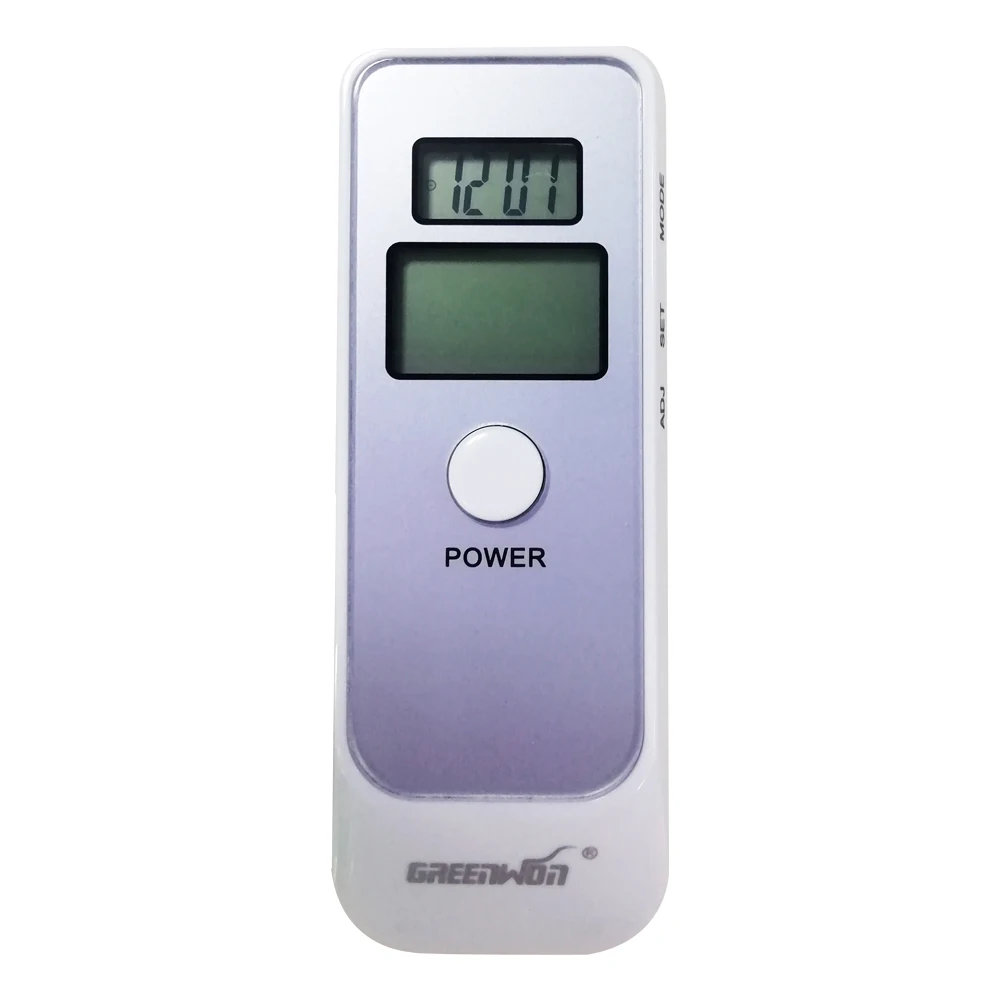 GREENWON high precision Backlight digital breath alcoholtester/ethylotest without mouthpiece alcohol meter/ alcohol breathalyzer