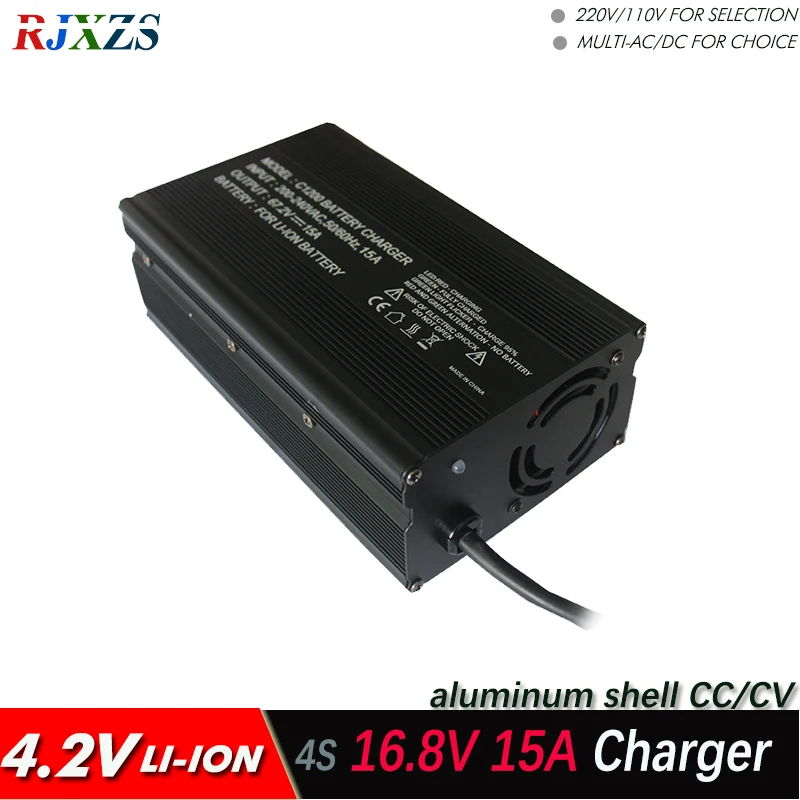 

16.8V 15A Charger For 4S Lipo/ Lithium Polymer/ Li-ion Battery Pack Smart Power Supply CC/CV 4.2V*4=16.8V