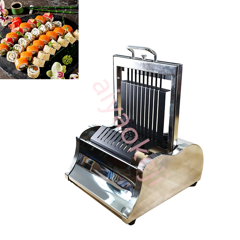 Commercial Manual Sushi Roll Cutter Machine Rice Ball Roll Maker Cutting Machine Seaweed Roll Cutting Machine Sushi Slicer