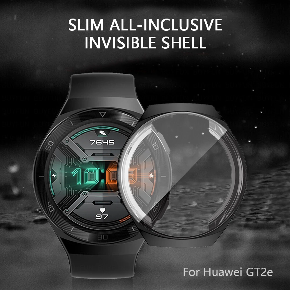 Custodia protettiva per Huawei GT2E custodia protettiva per orologio custodia in TPU placcato in Silicone per Huawei Watch GT 2E GT2 E accessori
