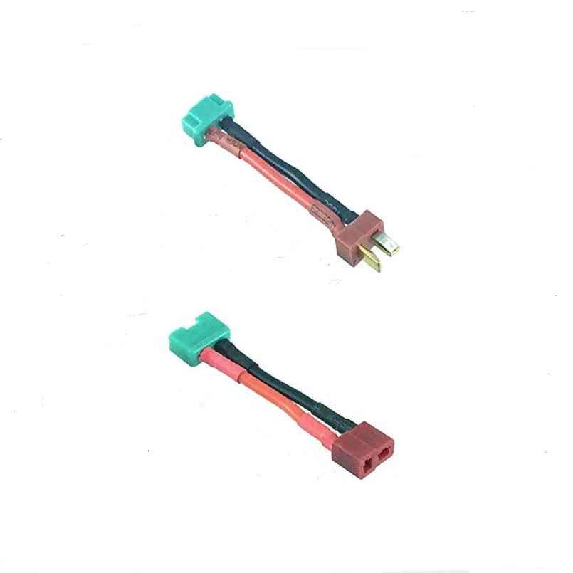 2Pcs MPX Multiplex Male Female Plug to Tamiya Deans XT30 TRX EC2 Male Female Connector Adapter Wire 14awg 4cm for RC Battery ESC