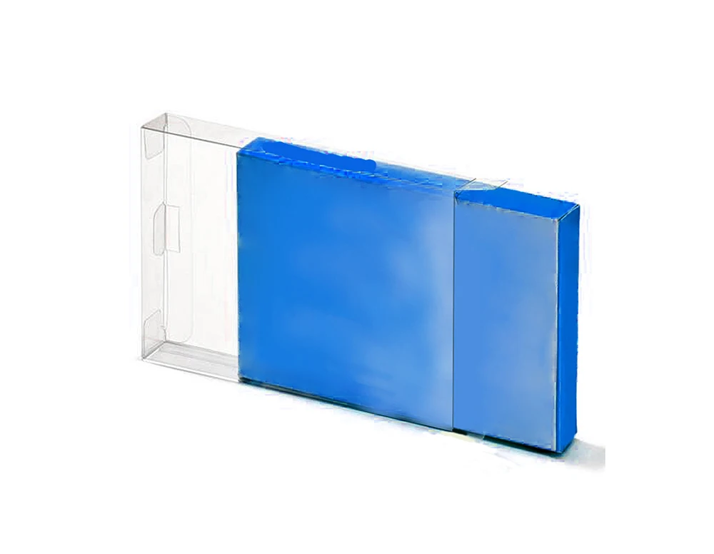 1 قطعة عالية الجودة واضح البلاستيك الشفاف PET بطاقة الألعاب حامي الحال بالنسبة لاستبدال صناديق ألعاب خرطوشة NES