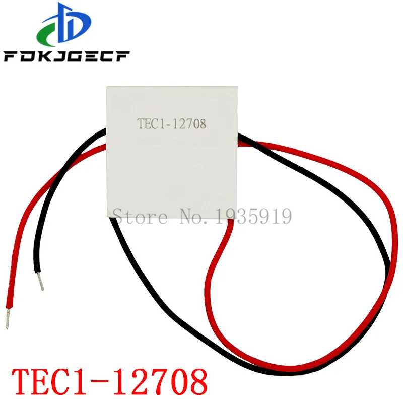 TEC1-12708 DC 12V 8A TEC Thermoelectric Cooler Peltier TEC1 12708 40*40mm Peltier Elemente Module Heatsink Cooling Plate