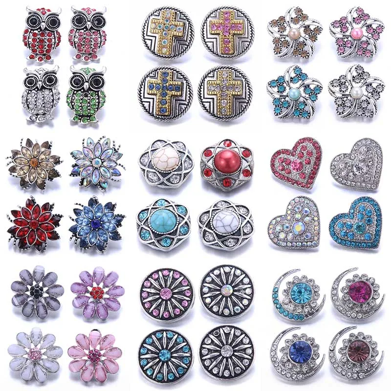 10pcs/lot Love Heart Snap Button Jewelry 20mm 18mm Metal Snap Jewelry Fit Snap Button Bracelet Bangle Necklace Charms Jewelry
