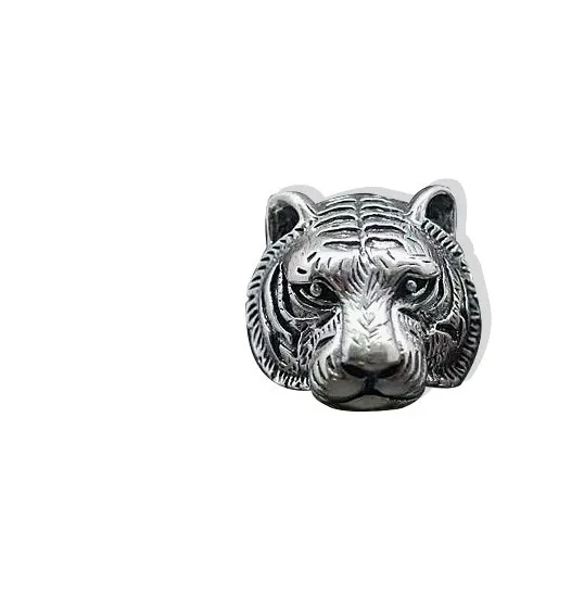 

National Standard 925 Silver Geometry Black Tiger Ring