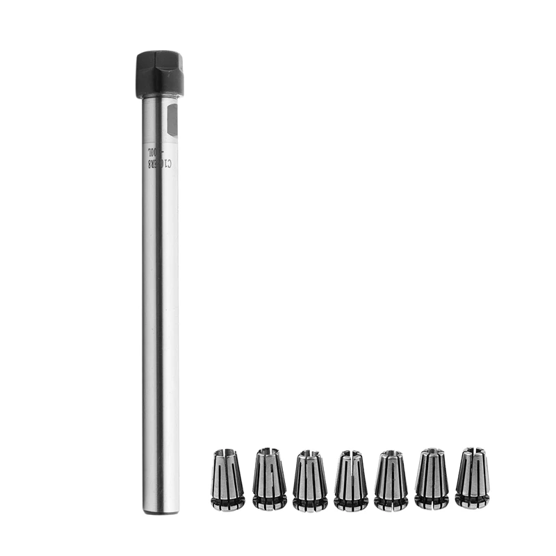 Collet Mandril Suporte Mais Peças de Precisão Er8 Mola Collet Conjunto C10 Er8a 100l