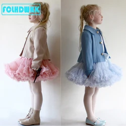 Tutu Skirt For Girls Ballet Skirts For Party Dance Princess Girl Tulle Clothes Ballerina Fluffy Skirts Autumn Winter Baby Girls
