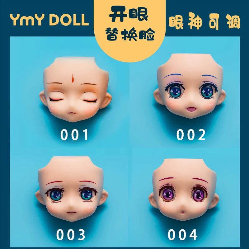 GSC Clay Human Face Replacement Face ob11 Baby Head GSC Clay Face Water Sticker Face Expression Eyes Movable Doll Accessories