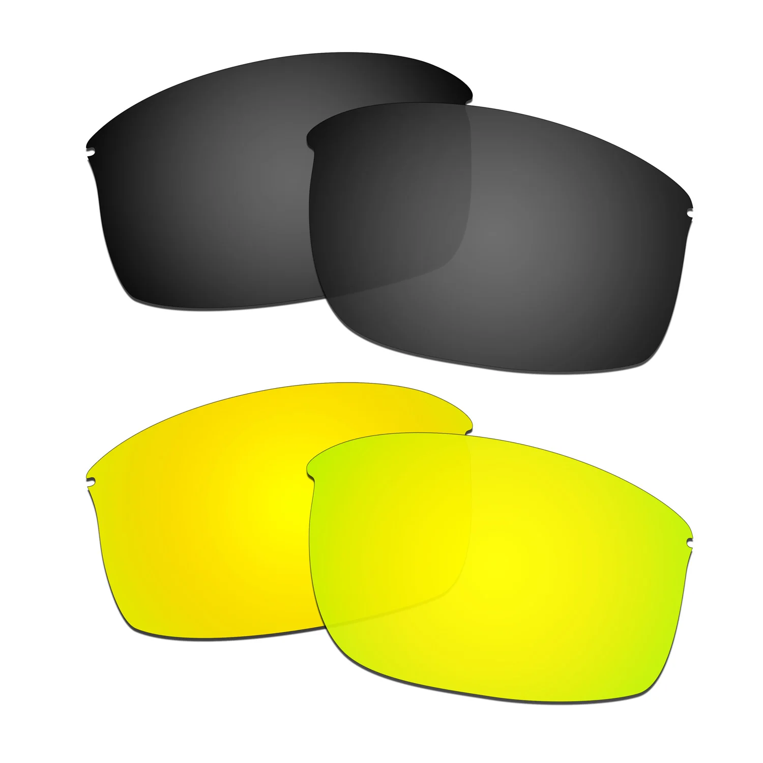 

HKUCO Polarized Replacement Lenses For Wiretap-New Sunglasses Black/Gold 2 Pairs