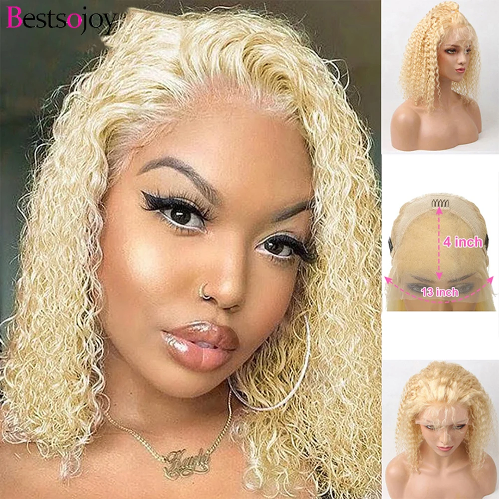 Ginger Orange Lace Front Wig Bob Deep Wave Frontal Wig Curly Bob Wig Lace Front Human Hair Wigs Colored Pixie Cut Wig Short Bob