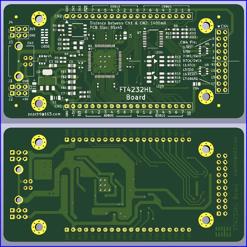 FT4232HL Development Board FT4232 USB to Serial Port JTAG SPI I2C OpenOCD