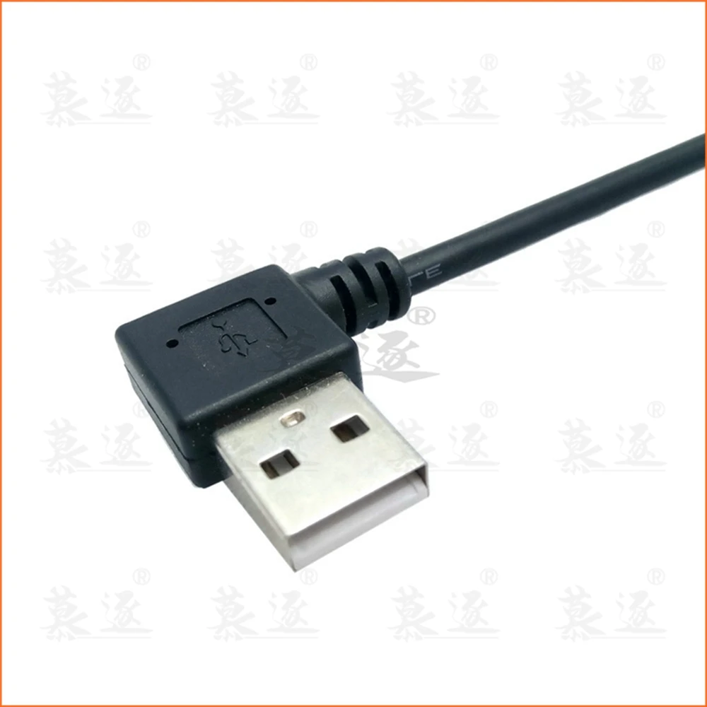 10cm 20cm USB 2,0 A wtyk żeński 90 kątowy przedłużacz USB 2,0 męski na żeński prawy/lewy/dolny/górny czarny kabel