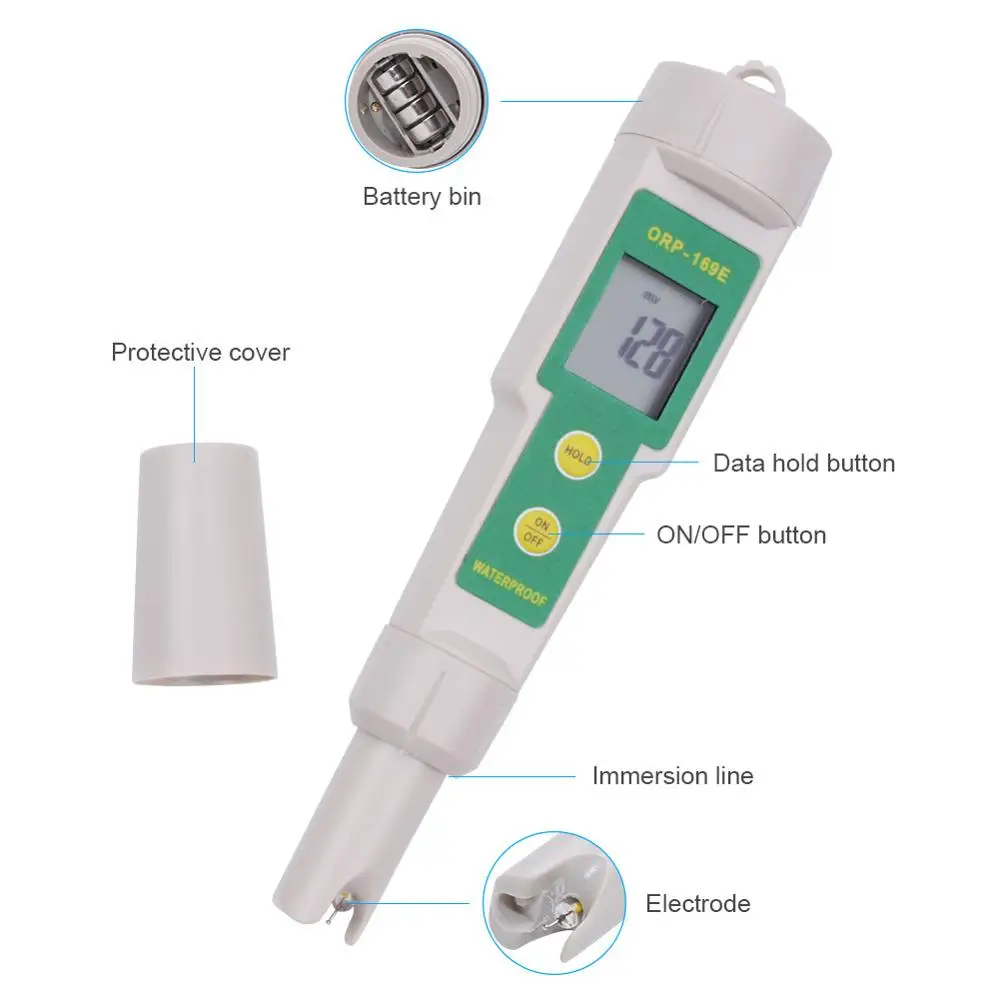 pen orp Redox potential tester Negative potential test pen meter ORP 0~+/- 1999mV