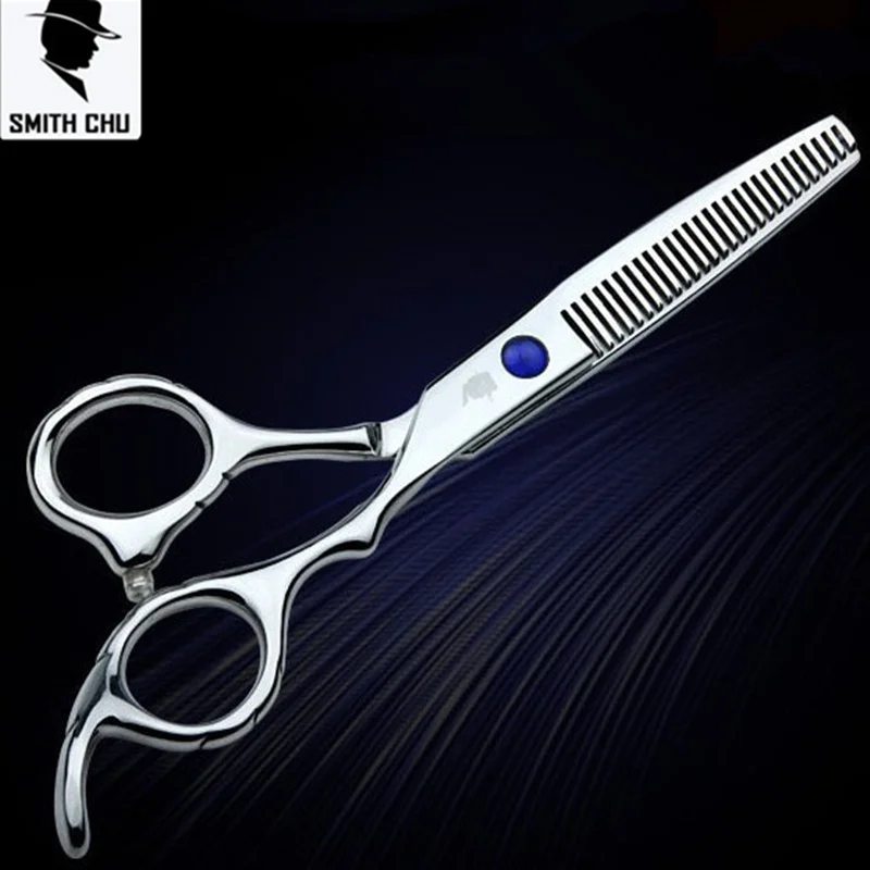 

New Arrived SMITH CHU 6.0Inch Double Side Teeth Thinning Scissors,Professional Salon Human Hair Thinning Shears Hair Tools