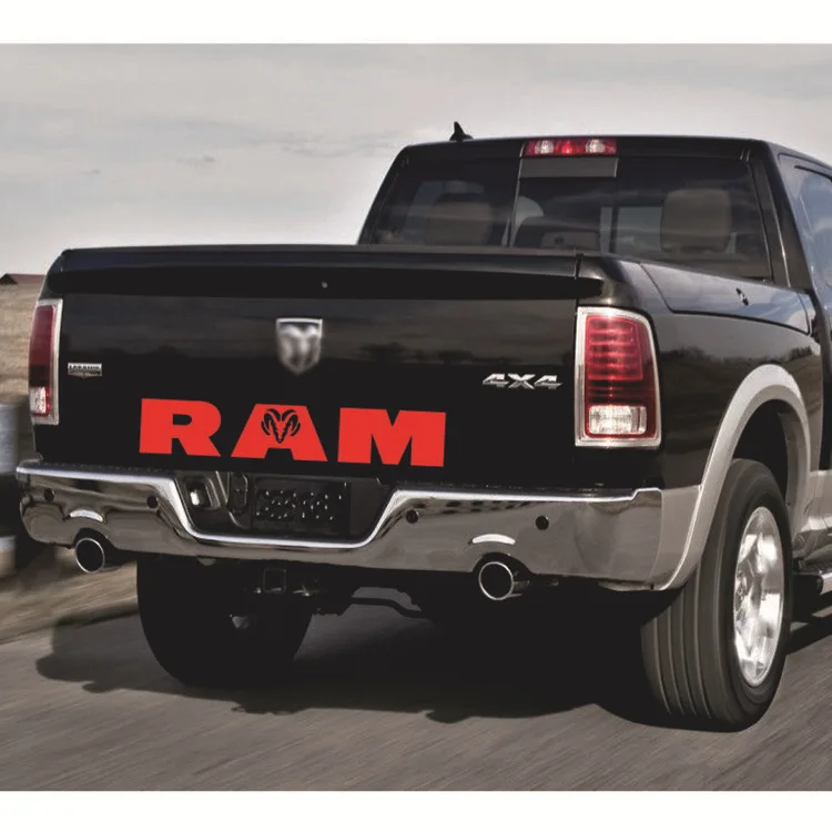 Car Accessories Car Goods For Dodge Ram Head 1500 2500 3500 Trunk Sticker Car Vinyl Decal Stickers Ram Personality Stickers