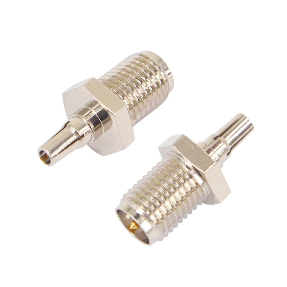 10PCS antenna RF adapter RP SMA to CRC9 adapter RP SMA female to CRC9 male coax connector adapter nickelplated straight