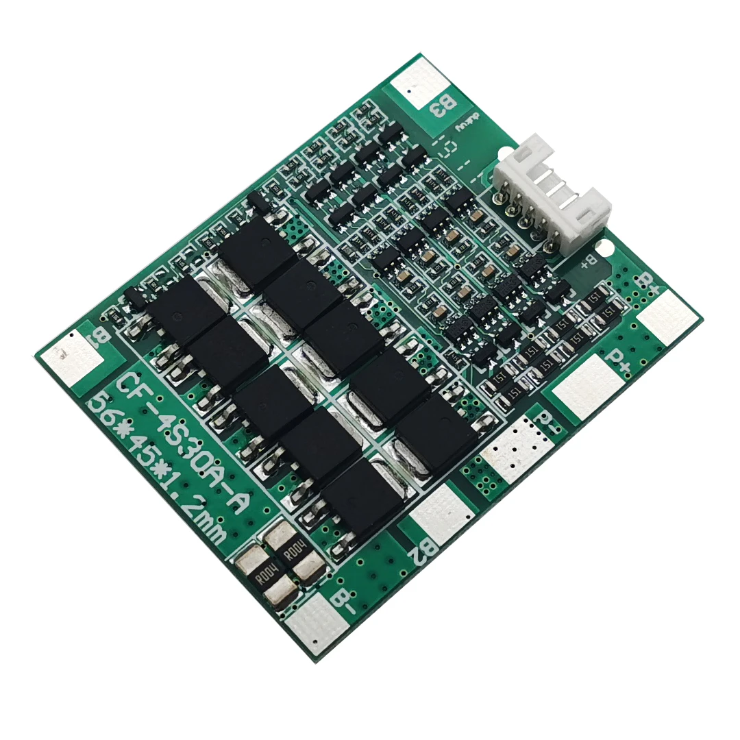 4S 30A 14.8V Li-ion Lithium 18650 Battery BMS Packs PCB Protection Board Balance Integrated Circuits with cable