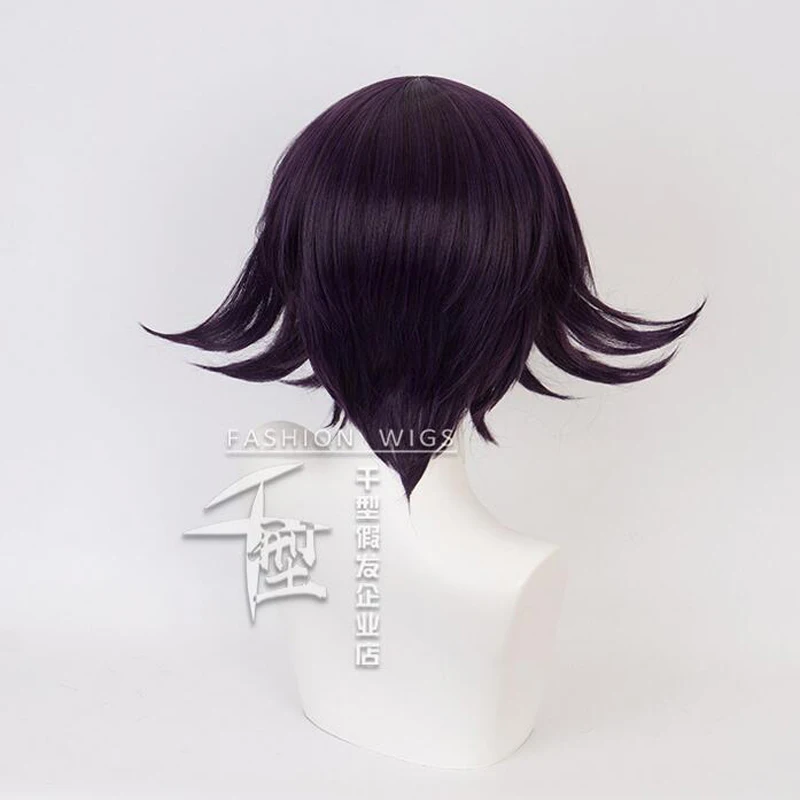 Anime Danganronpa V3 Doden Harmonie Ouma Kokichi Korte Pruik Cosplay Kostuum Dangan Ronpa Hittebestendige Synthetische Haar Mannen Pruiken