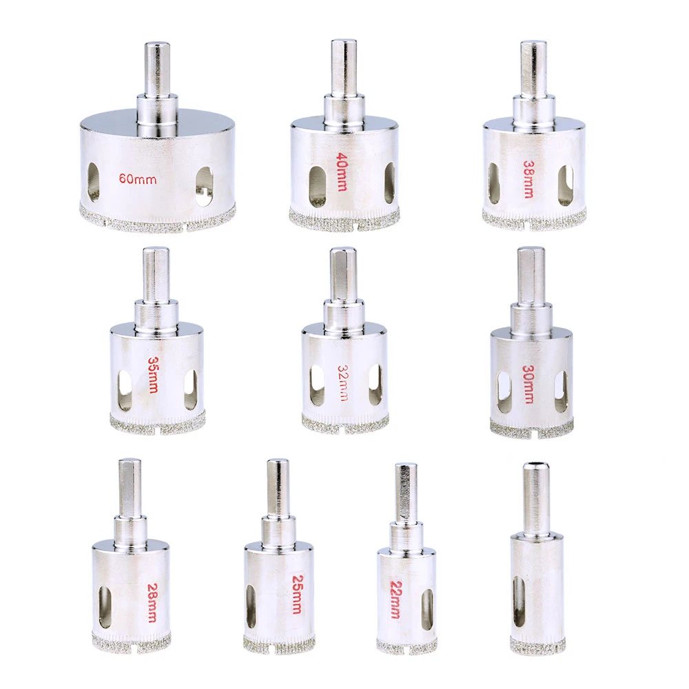 1PC 5-100mm Tiles Glass core hole saw Diamond Drill Bits Use for Glass Tile Marble Granite Electric power drilling tools