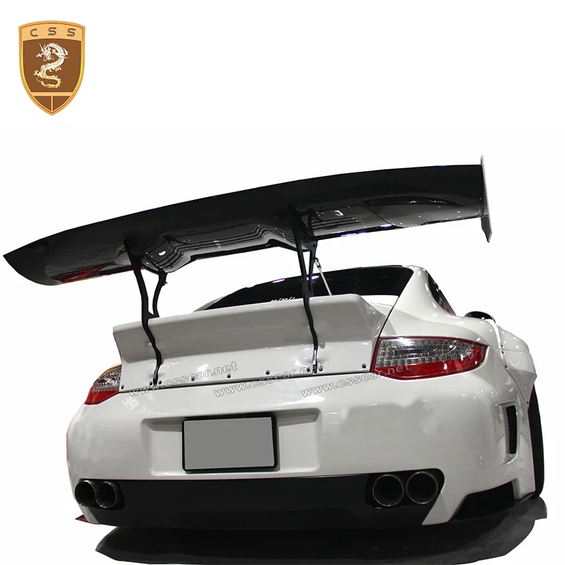 High Quality Fit For Porsch 997 LB Style Body kit Front Bumper Rear Bumper Rear lip Side Skirt Tail Wing Wheel Eyebrow