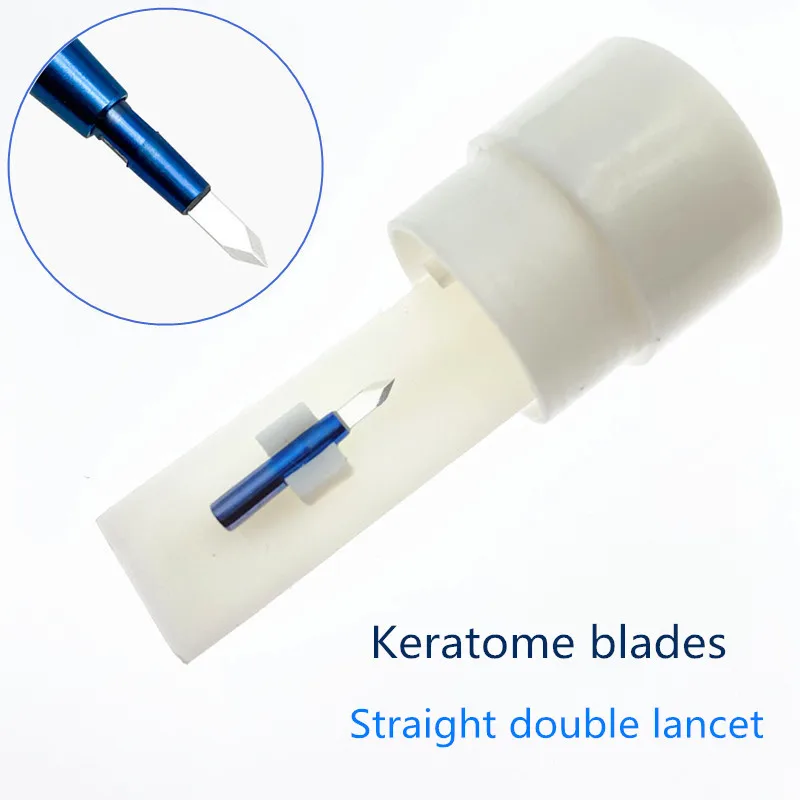 

Sapphire Keratome Blades Knife Head Eye Stab Incision Blade Ophthalmic Pet Surgical Instrument