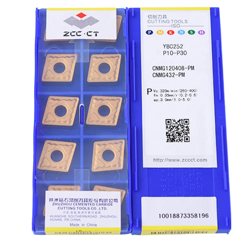 10PCS CNMG120404 CNMG120412 YBC251 YBC252 CNMG 120408 High Quality Carbide Inserts CNC Lathe Plate Turning Cutter TOOL for Steel