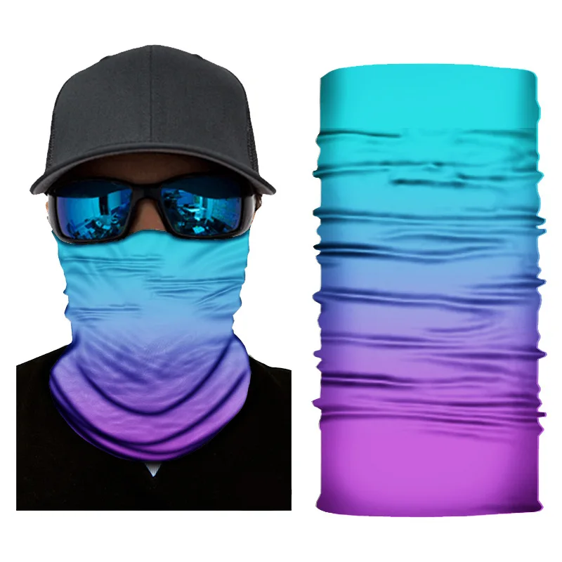 Hijab Face Shield Neck Warmer Balaclava Cycling Mask Head Scarf Sports Mask Bicycle Tube Bandanas Outdoor Running Pink