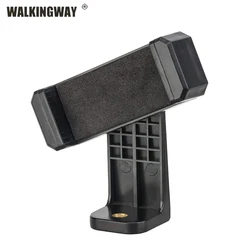 WALKINGWAY Tripod Mount Adapter Cell Phone Clip Holder Vertical 360 Stand with 1/4 screw hole Adjustable Clamp for Smartphones