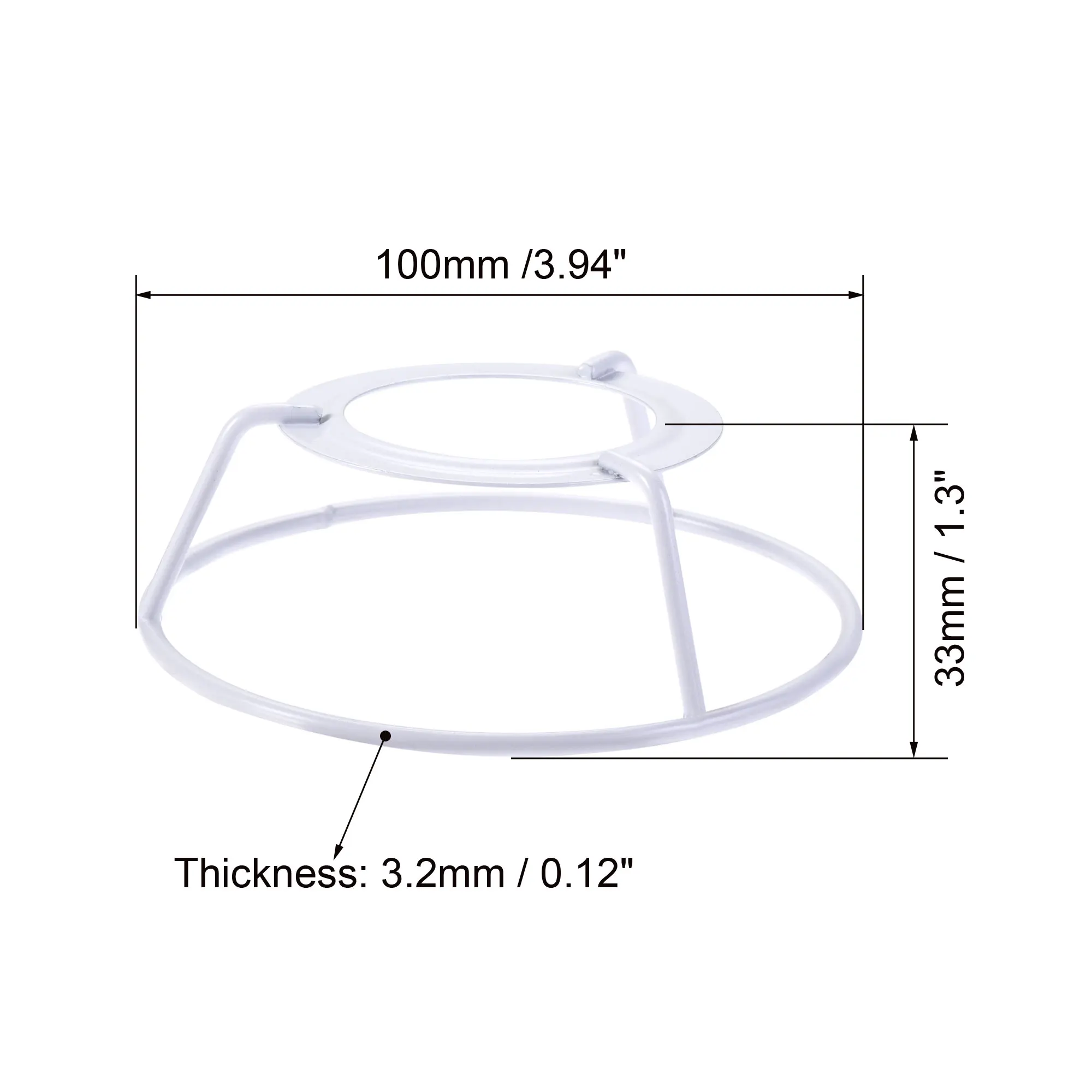 2Set 100-300mm Dia. Cylinder Vintage Lamp Frame Shade Accessories Lamp Shade Lampshade Drum Holder Frame for E26/E27 Lamp Socket