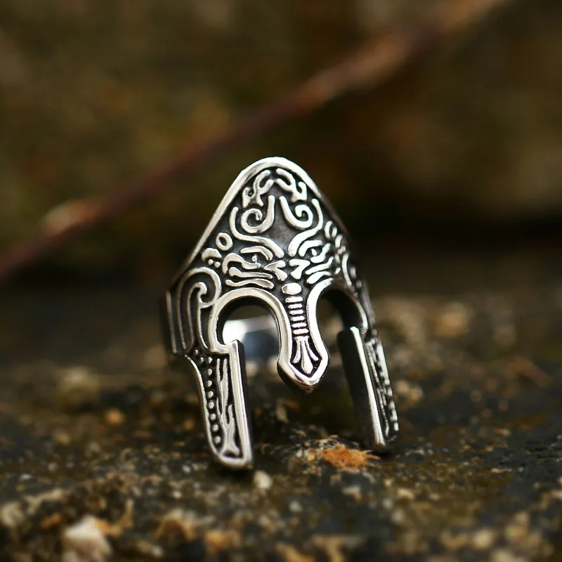 BEIER stainless steel unique knight Egyptian soldier Warrior Ring  Totem personality vintage awasome Punk Rock jewelry BR8-772