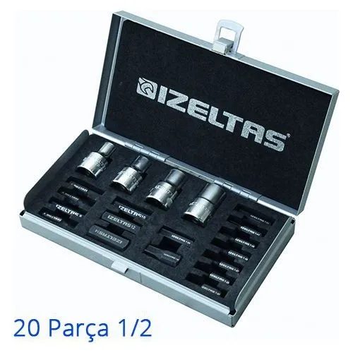 İzeltaş Magnetic Lokmalı Insert Bit 20 Piece 1/2''