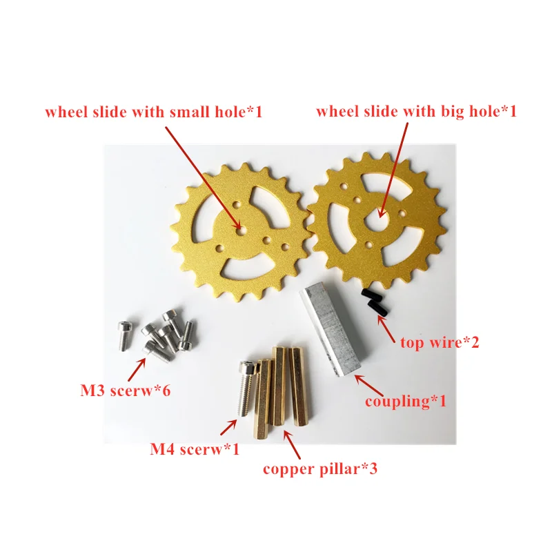 مجموعة واحدة عجلة القيادة المعدنية + محرك 25 مللي متر عجلة سبائك الألومنيوم + 4 محرك فاي لهيكل الخزان الزاحف لتقوم بها بنفسك لعبة تعمل بالريموت سيارة مجنزرة