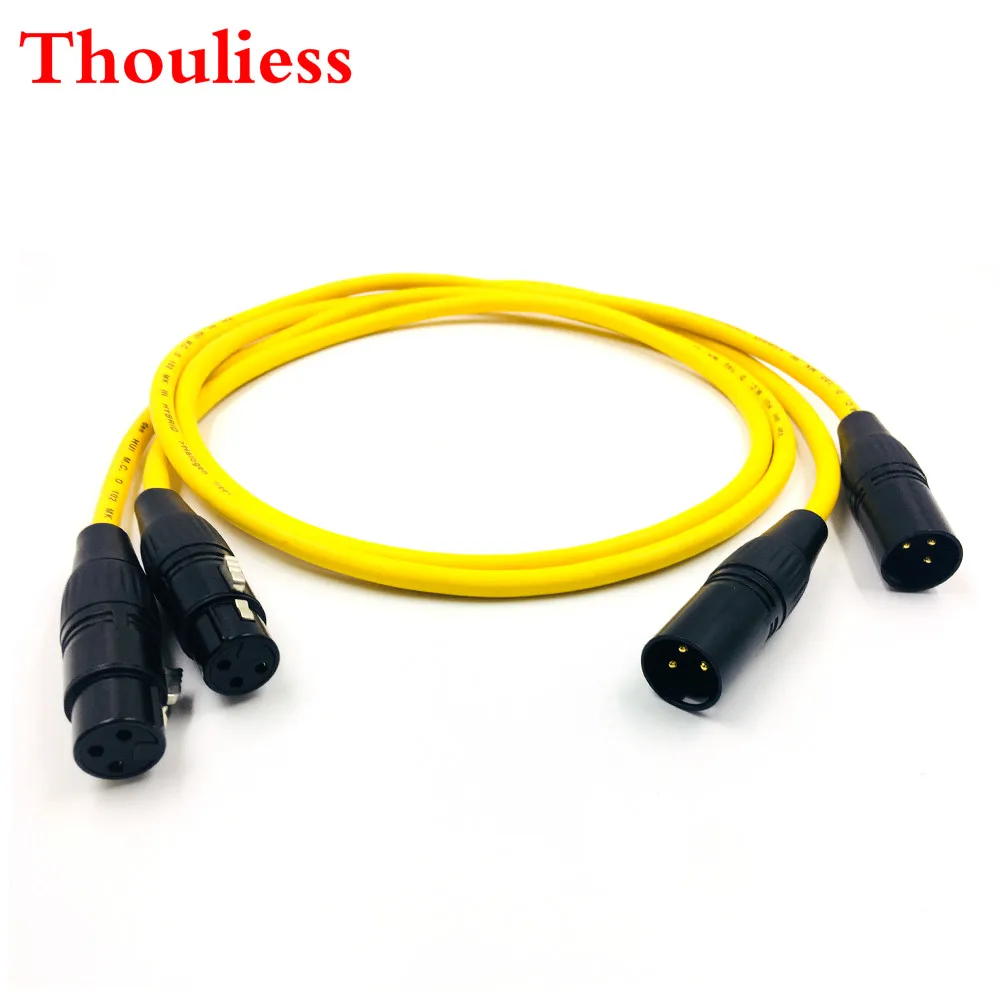 Thouliess  XLR Balacned Audio Cable 3pin XLR Male to Female Amplifier Interconnect Cable with VDH Van Den Hul 102 MK III Cable