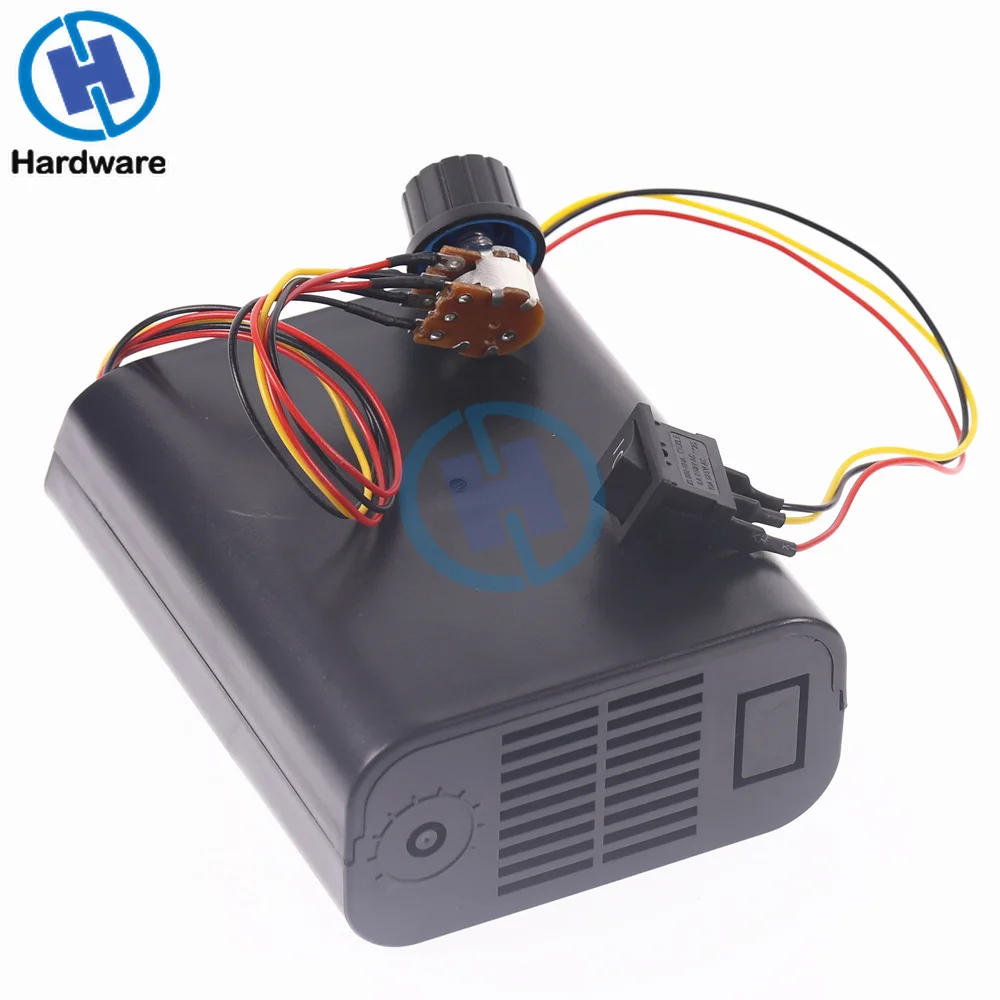 Controlador de velocidad del Motor, dispositivo con pantalla Digital LED, 12V, 24V, 36V, 48V, MAX60A, PWM, CC, marcha atrás, con interruptor de bajada del Motor