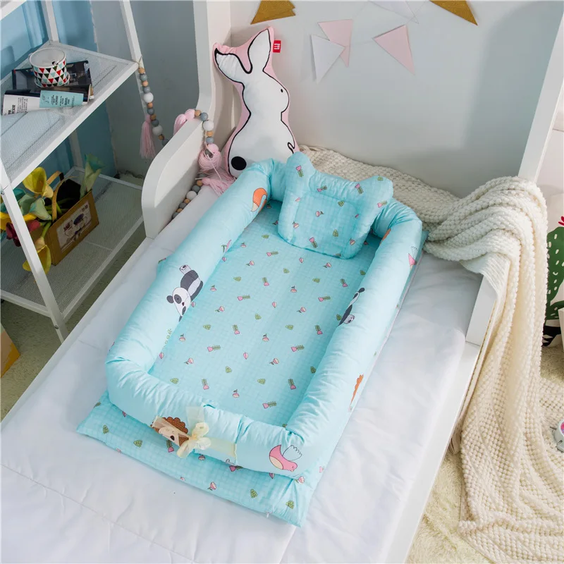 Bebê ninho cama berço portátil viagem berço infantil carry berço de algodão para a criança berço cama do bebê berço pára-choques das crianças