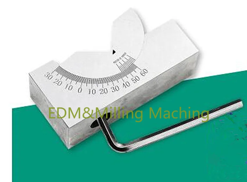 CNC-abrazadera de sujeción de ángulo ajustable de 90 grados para máquina de fresado, bloque en V de 0-60Celsius