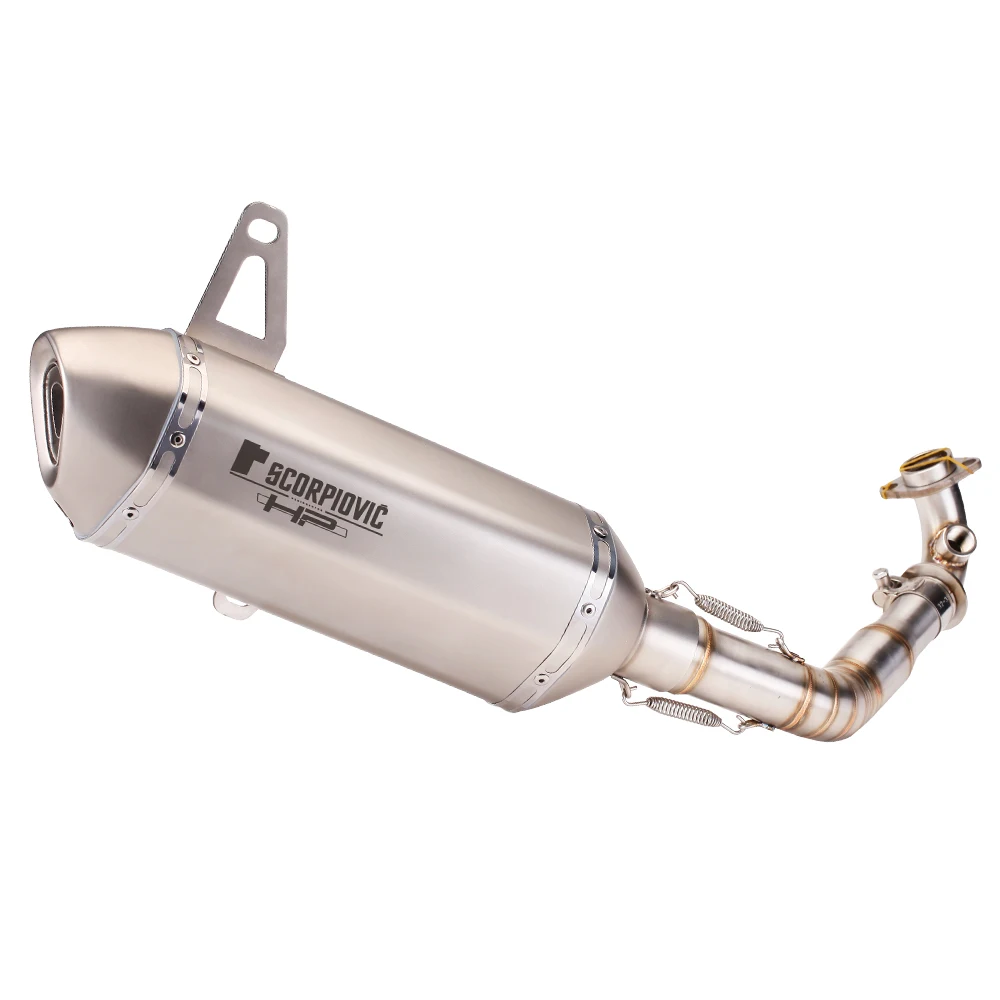 For piaggio vespa gts 250 gts 300 2007- 2017 2018 2019 2020 motorcycle slip on exhaust muffler mid-tube gts300