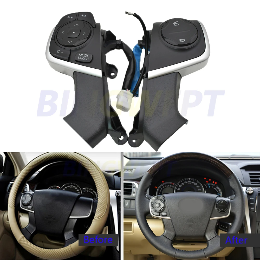 For Toyota Camry (HYBRID) ACV51 ASV5 AVV50 GSV50 Car Steering Wheel Multifunction Remote Buttons